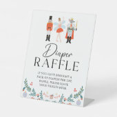Signe De Table Baby shower de Noël Nutcracker Diaper (Recto)