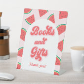 Signe De Table Baby shower de pastèque Livres et cadeaux (In SItu)