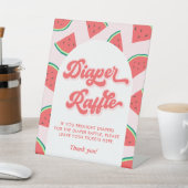 Signe De Table Baby shower de pastèque Raffin de couche (In SItu)