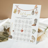 Signe De Table Baby shower de pêche rustique Trouvez le Bingo inv