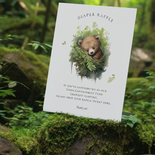 Signe De Table Baby shower de signalisation de la couche de bébé