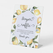 Signe De Table Baby shower de tombola de citron (Recto)