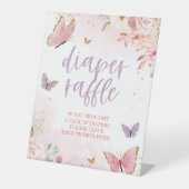 Signe De Table Baby shower des signaux du pupitre papillon (Recto)
