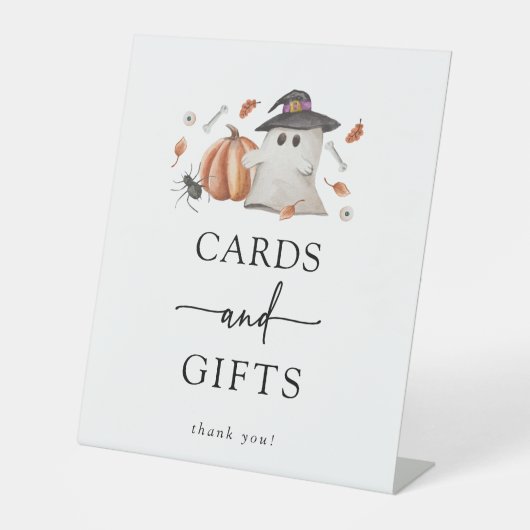 Signe De Table Baby shower d'Halloween (Recto)