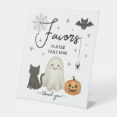 Signe De Table Baby shower d'Halloween (Recto)