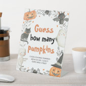 Signe De Table Baby shower d'Halloween mignon Devinez combien de  (In SItu)