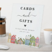 Signe De Table Baby shower d'hiver cartes enneigées et cadeaux (In SItu)