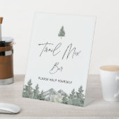 Signe De Table Baby shower d'hiver Mountain Trail Mix Bar (In SItu)