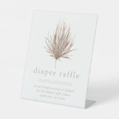 Signe De Table Baby shower Diaper Raffle Boho Beach (Recto)