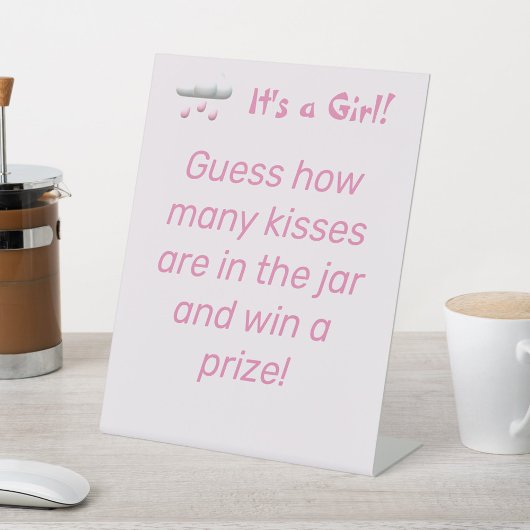 Signe De Table Baby Shower Fille