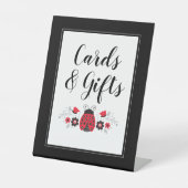 Signe De Table Baby shower fille de la petite dame Ladybug (Recto)