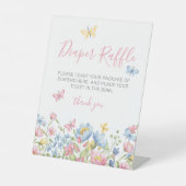 Signe De Table Baby shower Fleur sauvage de calèche (Recto)