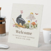 Signe De Table Baby shower floral petit puant Skunk (In SItu)