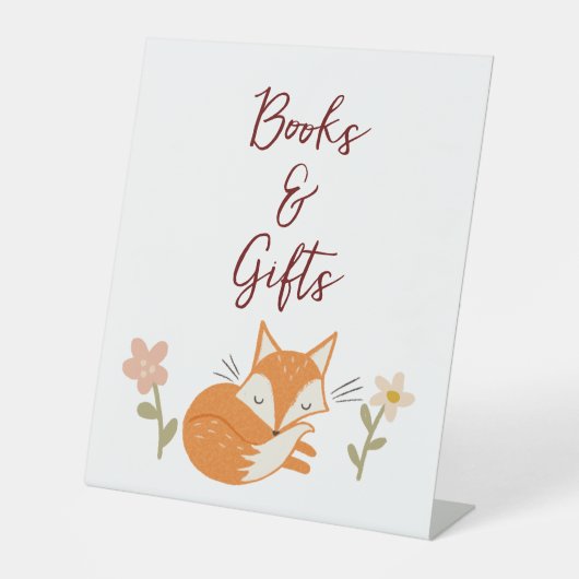 Signe De Table Baby shower Fox mou (Recto)