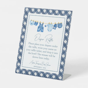 Signe De Table Baby Shower Jean Bleu