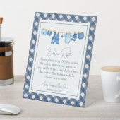 Signe De Table Baby Shower Jean Bleu (In SItu)
