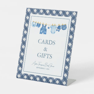 Signe De Table Baby Shower Jean Bleu