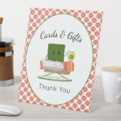 Signe De Table Baby shower Kawaii : Cartes à rouleaux pour Saumon (In SItu)