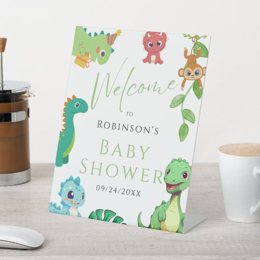 Signe De Table Baby shower Little Dino (In SItu)