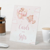 Signe De Table Baby shower moderne Boho Teddy Bear Cartes et Cade (In SItu)
