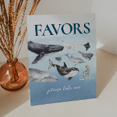 Signe De Table Baby shower moderne de l'Océan Rustique Faveurs