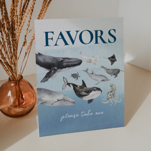 Signe De Table Baby shower moderne de l'Océan Rustique Faveurs