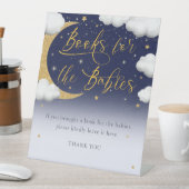 Signe De Table Baby Shower Over the Moon Books for Babies (In SItu)