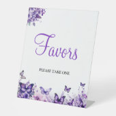 Signe De Table Baby shower papillon Faveurs (Recto)