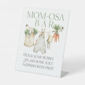 Signe De Table Baby shower paysan local Momosa Bar (Recto)