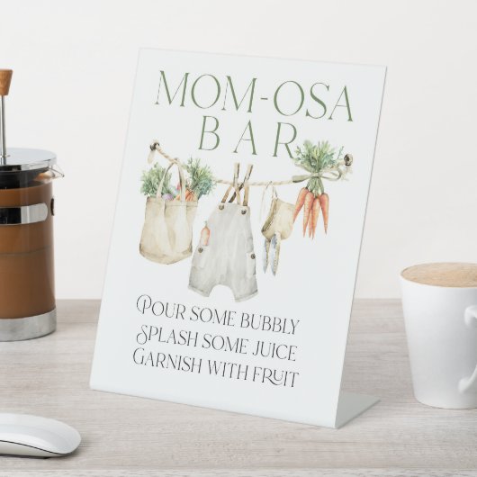 Signe De Table Baby shower paysan local Momosa Bar (In SItu)