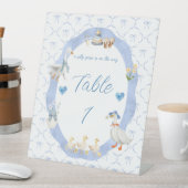 Signe De Table Baby Shower pour Garçon : Fou Rire, Nœud Fantaisis (In SItu)