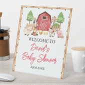 Signe De Table Baby shower Red Farm Animaux (In SItu)