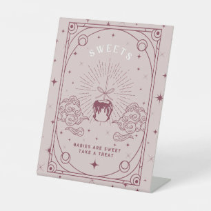 Signe De Table Baby shower rose doux