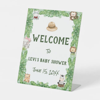 Signe De Table Baby shower Safari Bienvenue