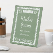 Signe De Table Baby shower Sage Green Cielito Lindo Merci (In SItu)