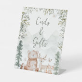 Signe De Table Baby showers de cartes et cadeaux pour animaux de  (Recto)