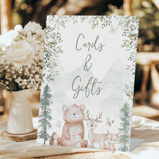 Signe De Table Baby showers de cartes et cadeaux pour animaux de 