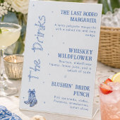 Signe De Table Bachelorette à thème occidental Boisson du week-en