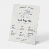 Signe De Table Bachelorette Coastal Cowgirl | Menu Barre (Recto)