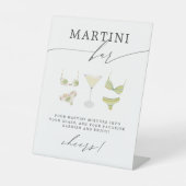 Signe De Table Bachelorette Fête des mariées Bikinis & Martinis (Recto)