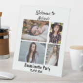 Signe De Table Bachelorette sur mesure 4 photo collage (In SItu)