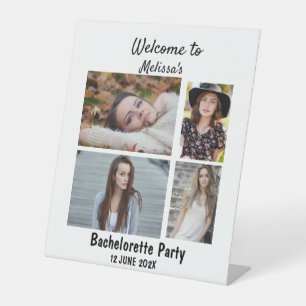 Signe De Table Bachelorette sur mesure 4 photo collage