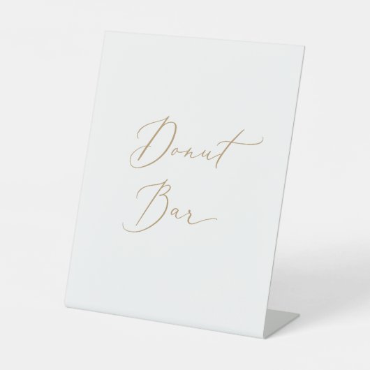 Signe De Table Baguette Mariage simple et élégante en or (Recto)