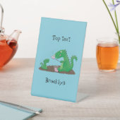 Signe De Table Baguettes mignonnes grillant des marshmallows dess (In SItu)