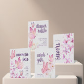 Signe De Table Baisers à papillon et voeux pour bébé | Momosa Bar