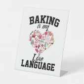 Signe De Table Baking Is My Love Language - Funny Baker (Recto)