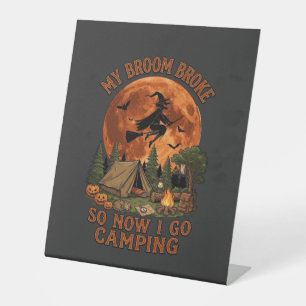 Signe De Table Balai Casse Halloween Sorcière Camping Tente Feu d