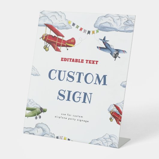 Signe De Table Balises de préférence pour le premier anniversaire (Recto)