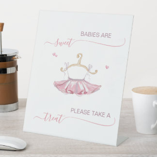 Signe De Table Ballerina Babies sont baby shower doux faveur trai