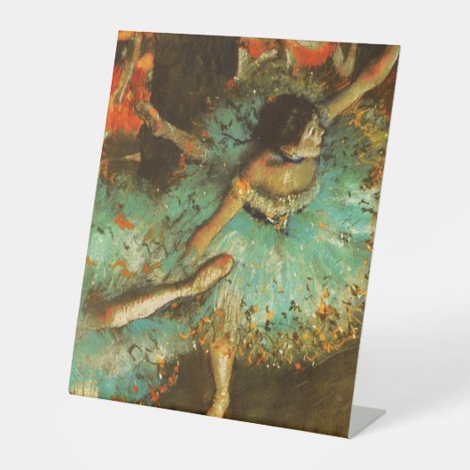 Signe De Table Ballerina Dance Green Dancer Edger Degas Peinture (Recto)